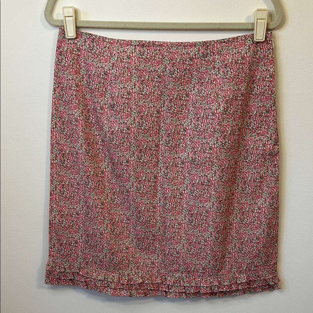 Y2K Vintage American Eagle Outfitters Pink Floral Pencil Skirt